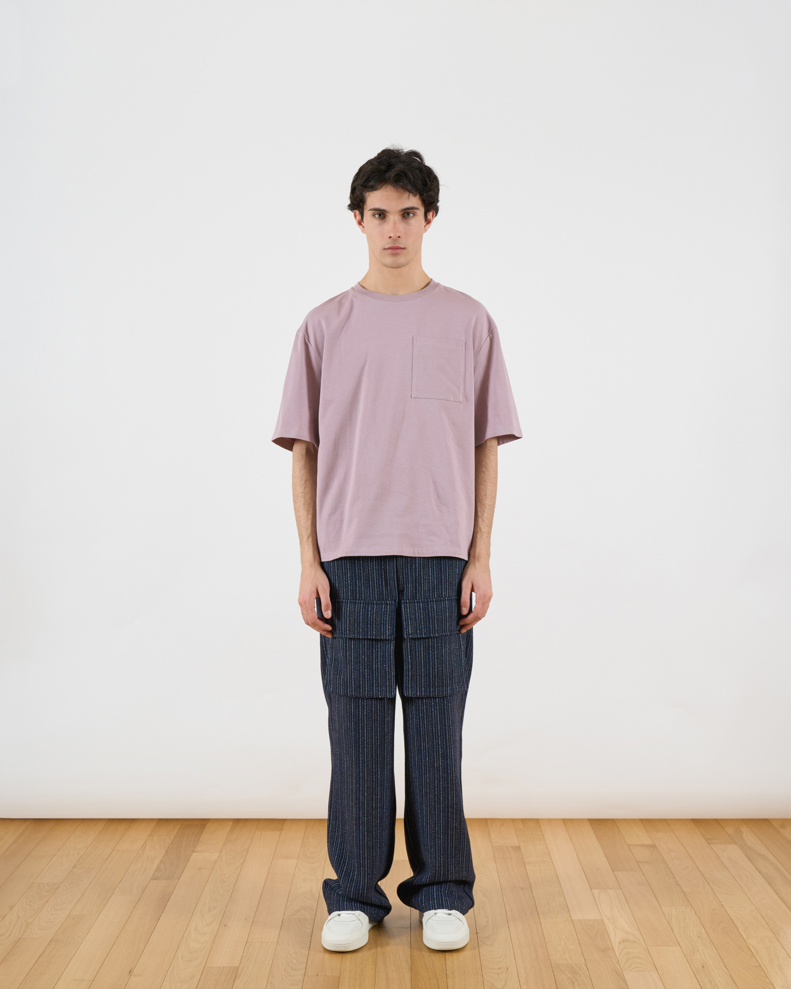 Oversized Rivet Tee | Keepsake Lilac