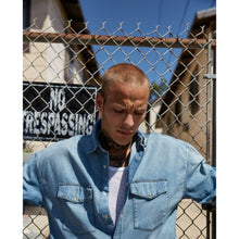 Oversized Denim Shirt | Men | Blue Washed