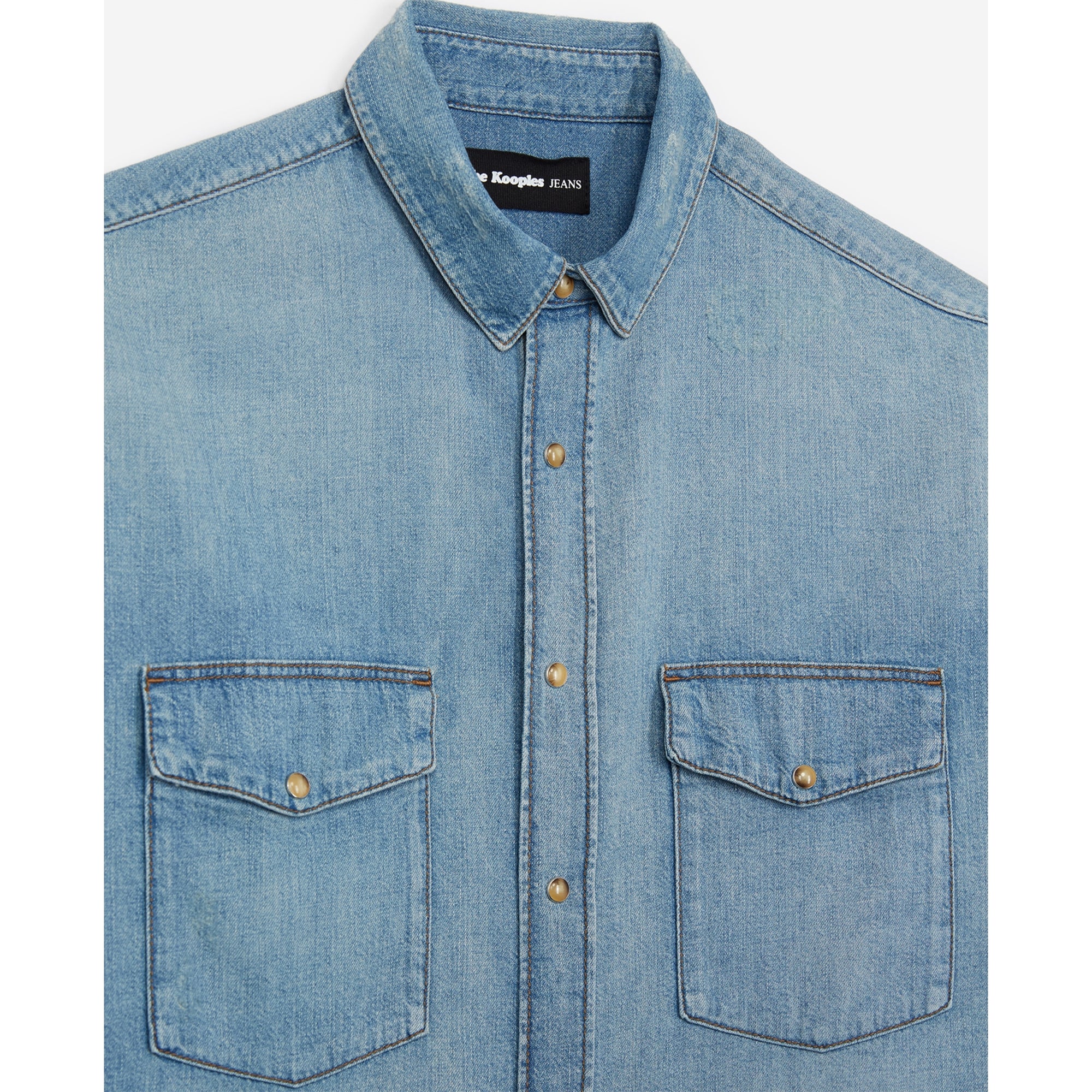 Oversized Denim Shirt | Men | Blue Washed