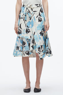 Joyful Tulip Cargo Skirt | Ivory Multi