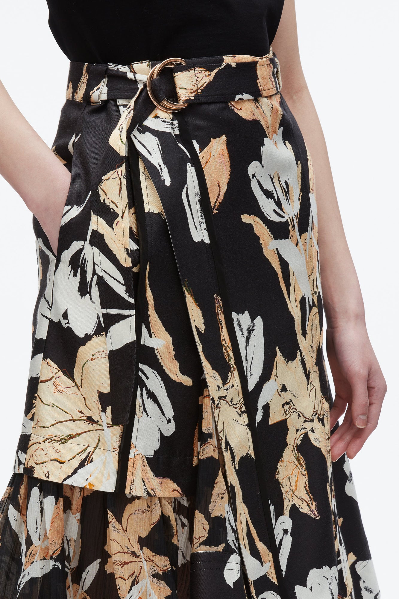 Joyful Tulip Cargo Skirt | Midnight Multi