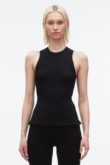 Shadow Stripe Tank | Black