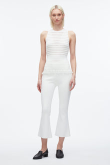 Shadow Stripe Tank | Ivory
