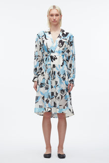 Joyful Tulip Shirt Dress | Ivory Multi