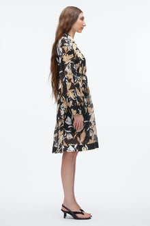 Joyful Tulip Shirt Dress | Midnight Multi