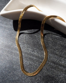 The Classique Herringbone Chain - Gold | Plated Gold