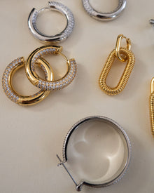 The Reversible Amalfi Hoops - Gold | Plated Gold