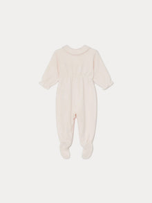 Unisex | Baby Round Neck Sleepsuit | Pale Pink