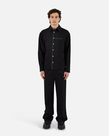 Blanket Stitch Shirt | Black