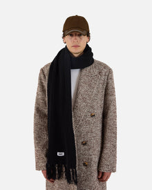 Brioche Knit Scarf | Balck