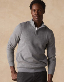 Men | Fleece Puremeso Quarter Zip | Athletic Grey