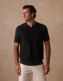 Men | BreezeKnit Polo | Black