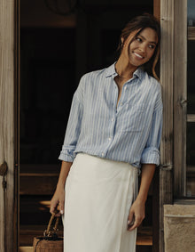 Women | Freshwater Overshirt | Sorrento Stripe