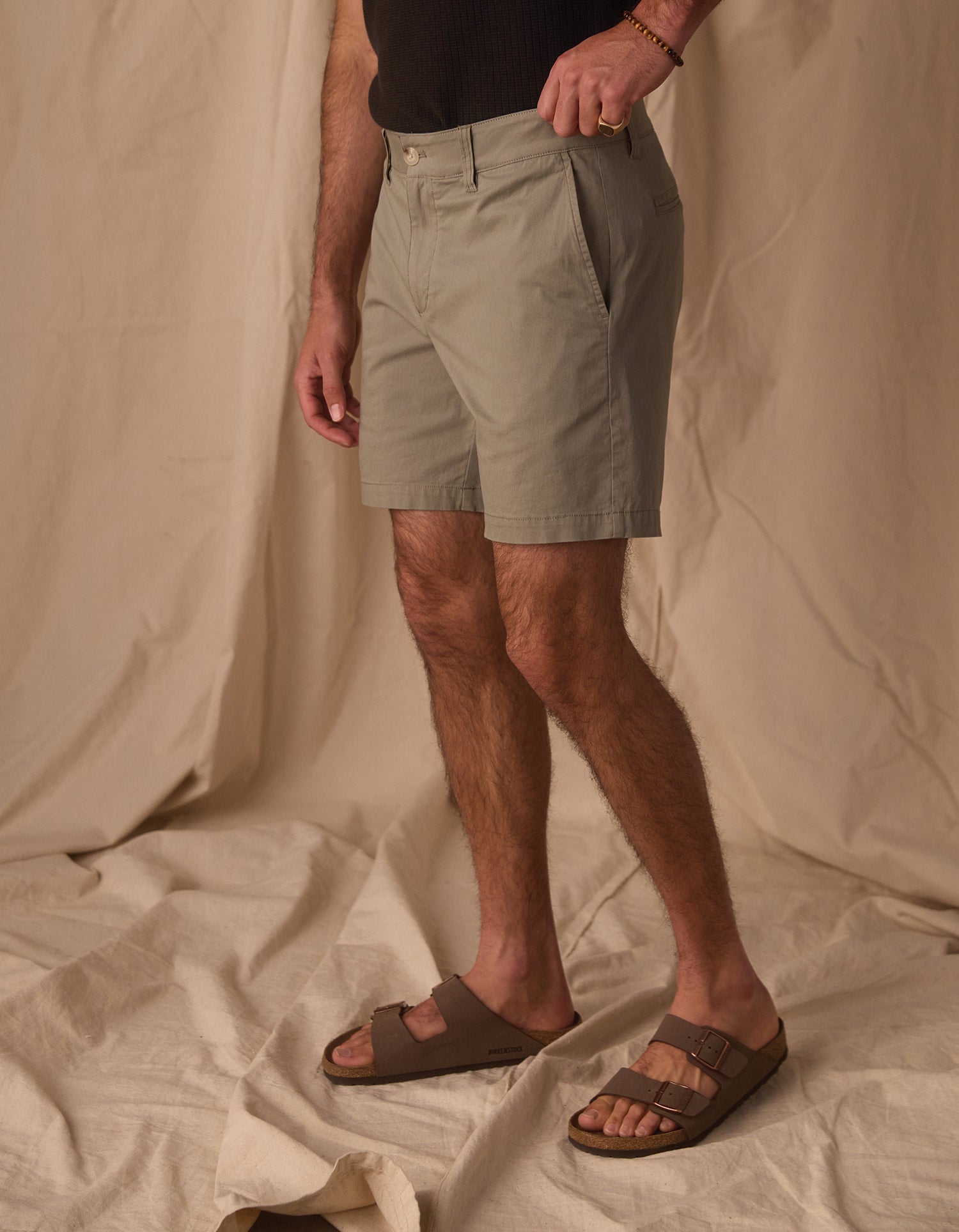 Men | Stretch Chino Short | Moss