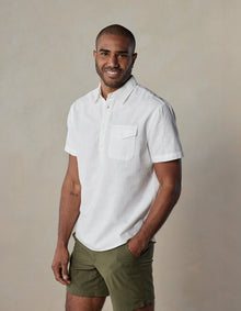 Men | Lived-In Cotton Popover | White