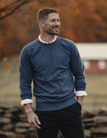 Men | Puremeso Everyday Crew | Indigo Blue