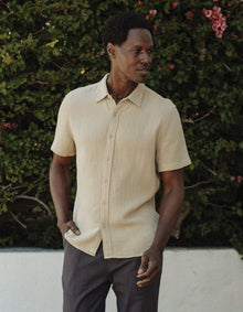 Men | Kalo Short Sleeve Button Up | Pumice