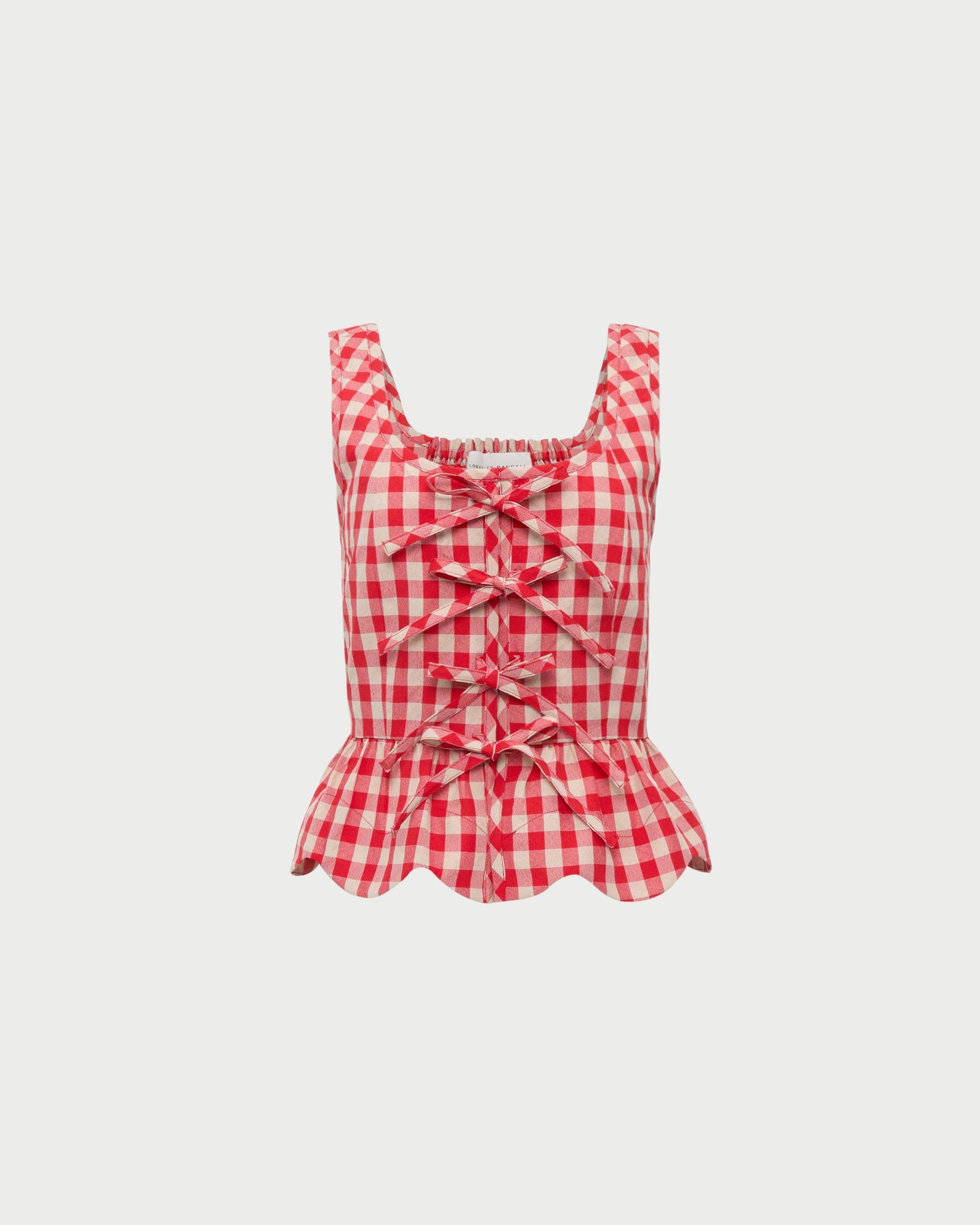 Color: Red/Tan Gingham