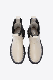 Kate - Lug Sole Combat Boot | Creme Brulee