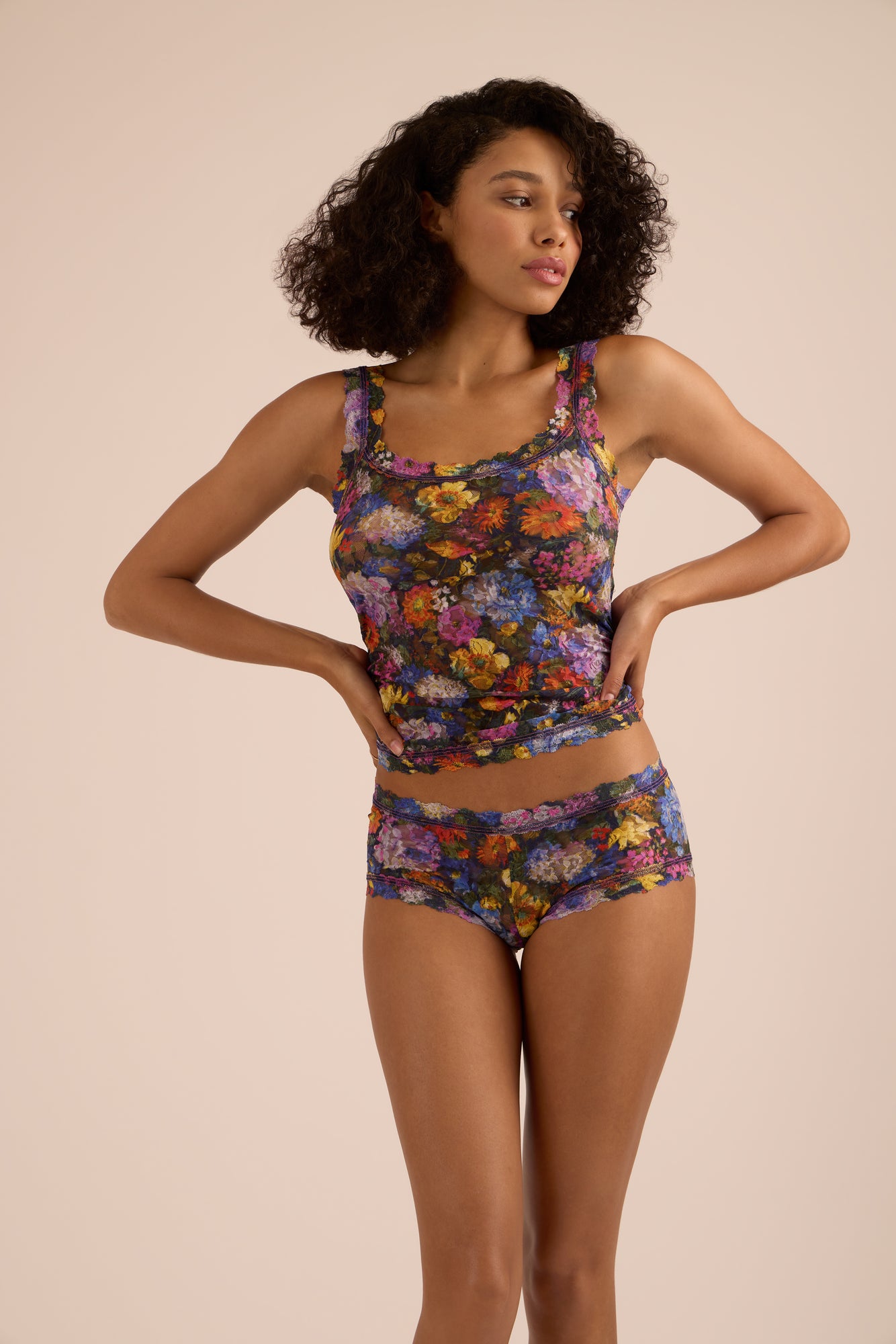 Signature Lace Unlined Camisole | Impressionist (Blue)
