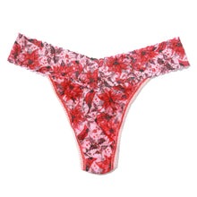 Signature Lace Original Rise Thong | Poinsettia