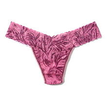 Signature Lace Low Rise Thong - II | In The Jungle (Pink)