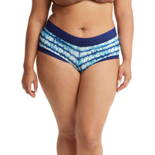 Plus Size Dreamease Modal Boyshort | Indigo Stripe