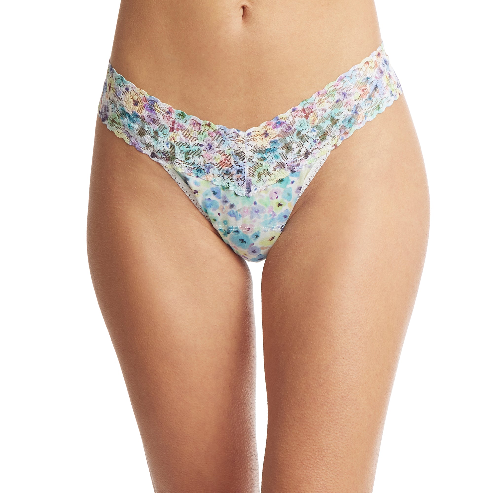 Cotton Low Rise Thong | Wishful Thinking (Floral Print)