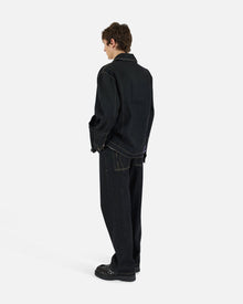 Denim Combo Jacket | Black