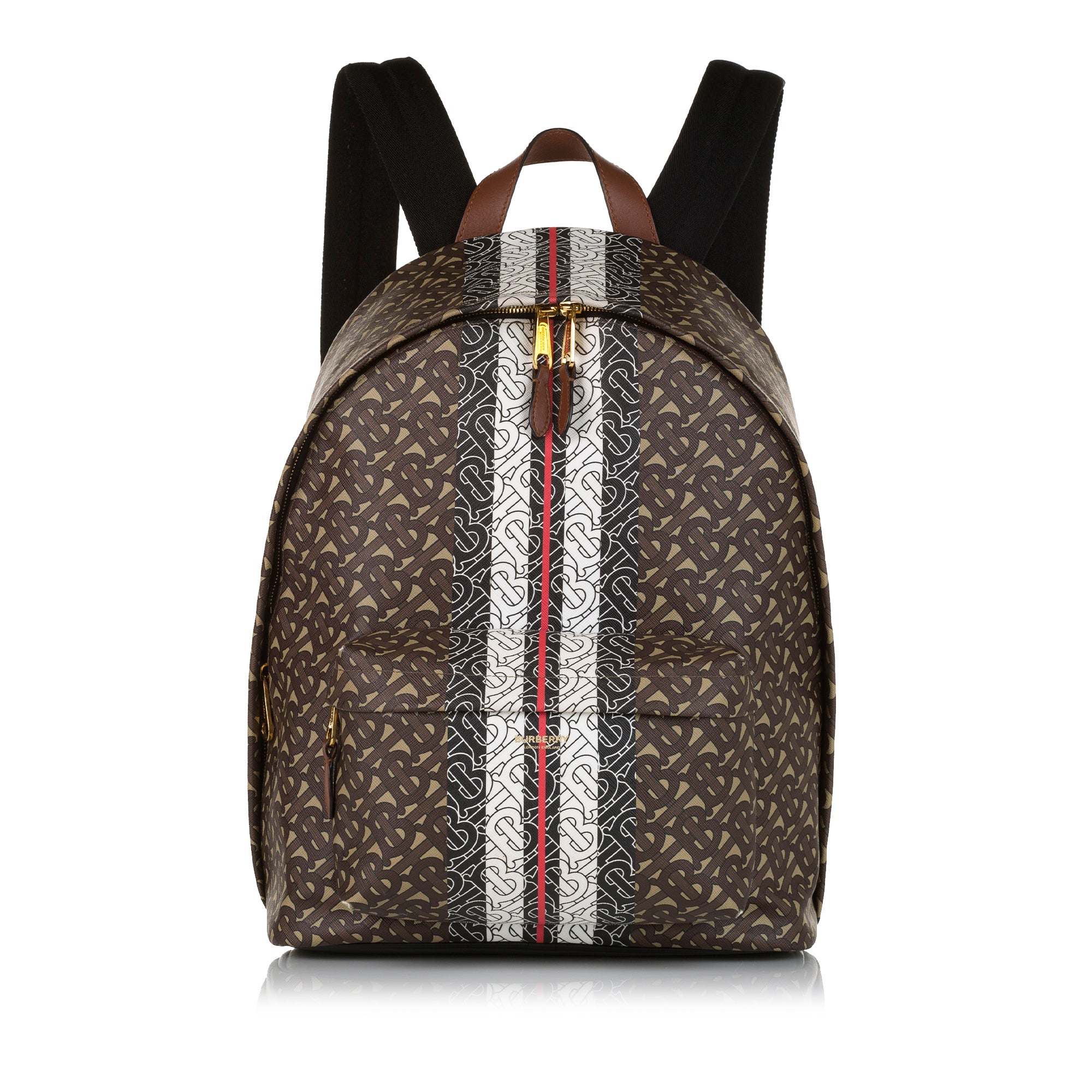 Burberry Pre-Owned Monogram Stripe Backpack | Women | Brown