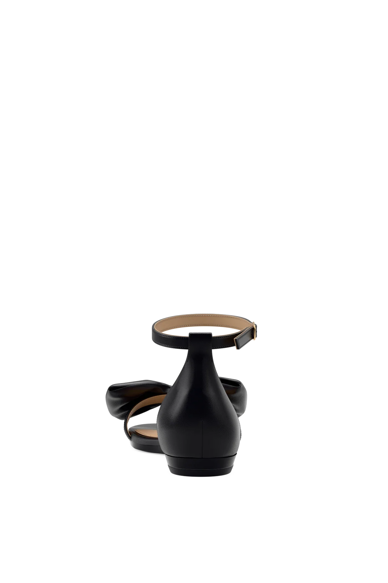 The Pashionista Flat | Coal Satin Bow