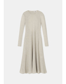 Pavlova | Sparkly Ribbed Midi Dress | Ivory