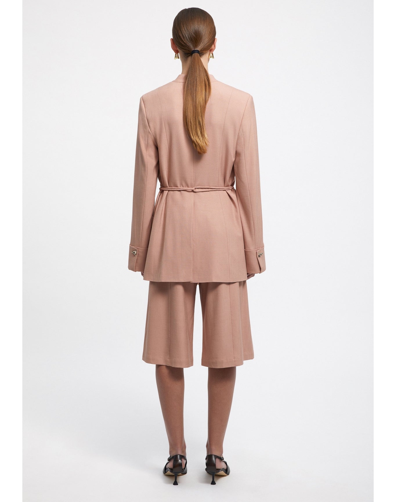 Pen | Tailored Shorts | Pale Rose