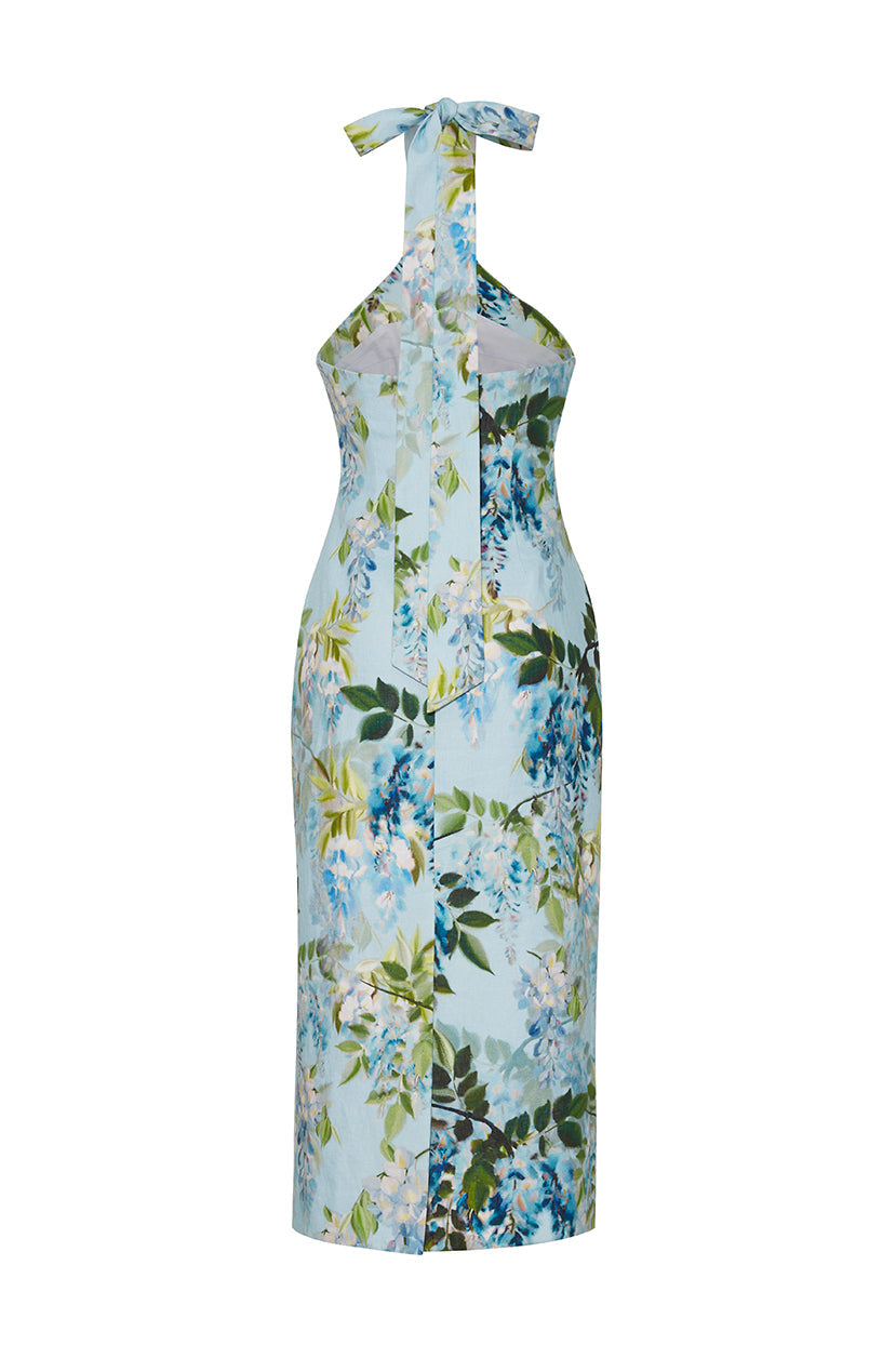 Perla Midi Dress | Wisteria Light Blue