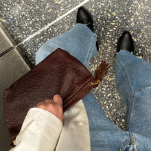 Unisex | Petra Pouch | Greige Snake