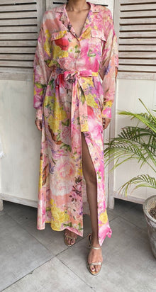 Rococo Sand | Leona Long Dress | Multicolor