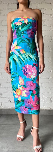Rococo Sand | Ocean Midi Dress | Turquoise