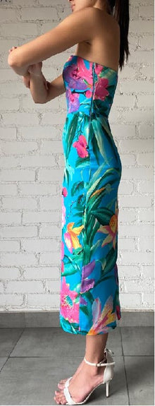Rococo Sand | Ocean Midi Dress | Turquoise