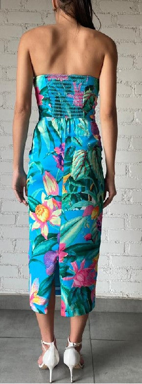 Rococo Sand | Ocean Midi Dress | Turquoise