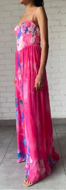 Hemant & Nandita | Vesa Long Dress | Pink Multi