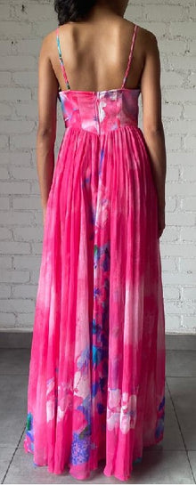 Hemant & Nandita | Vesa Long Dress | Pink Multi