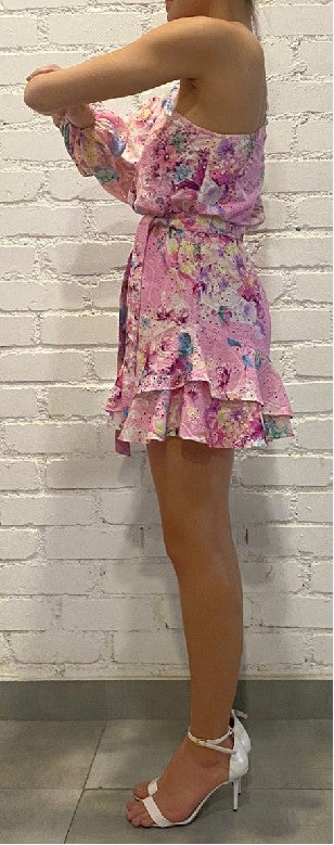 Hemant & Nandita | April Mini Dress | Pink