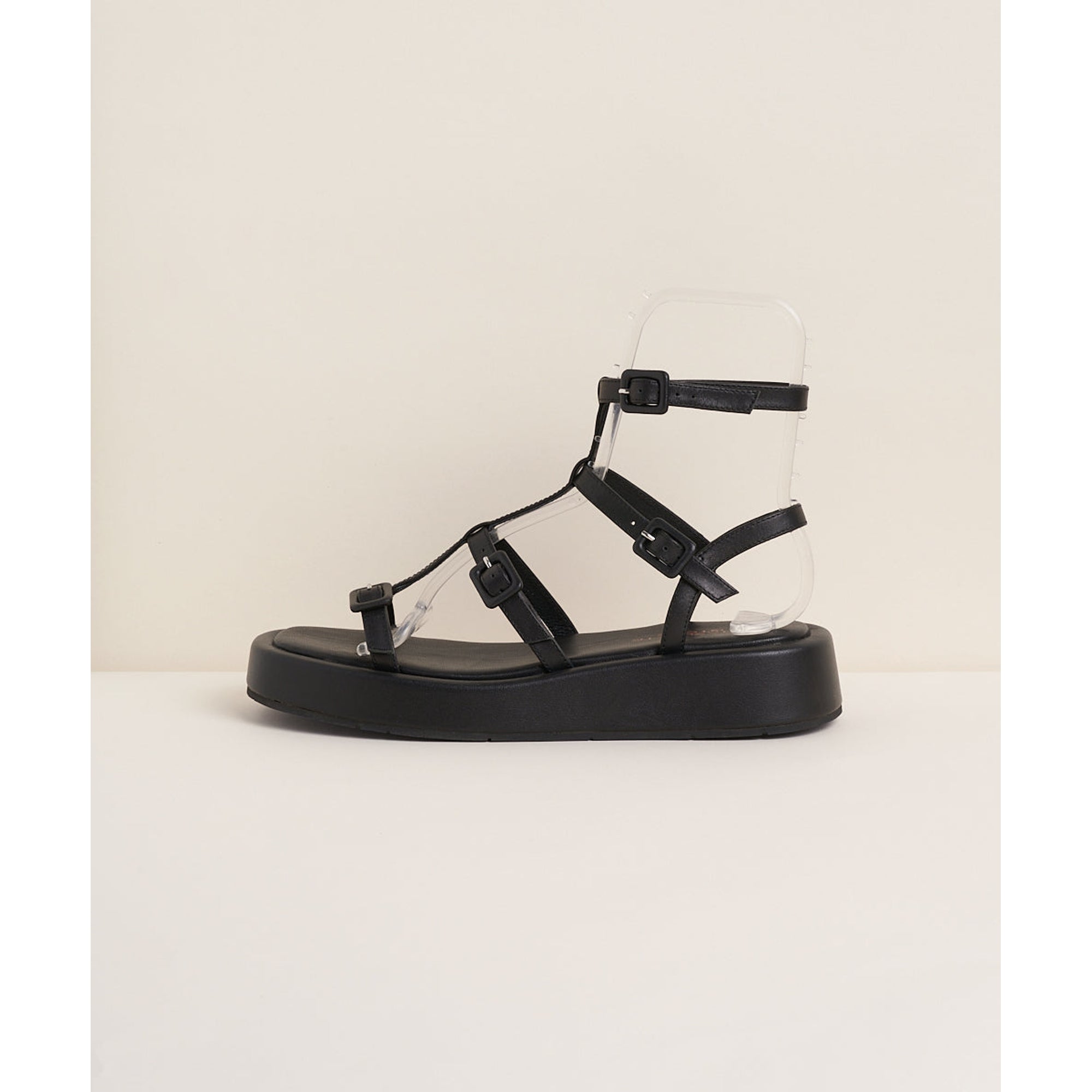 Pika Strappy Gladiator Sandal | Black