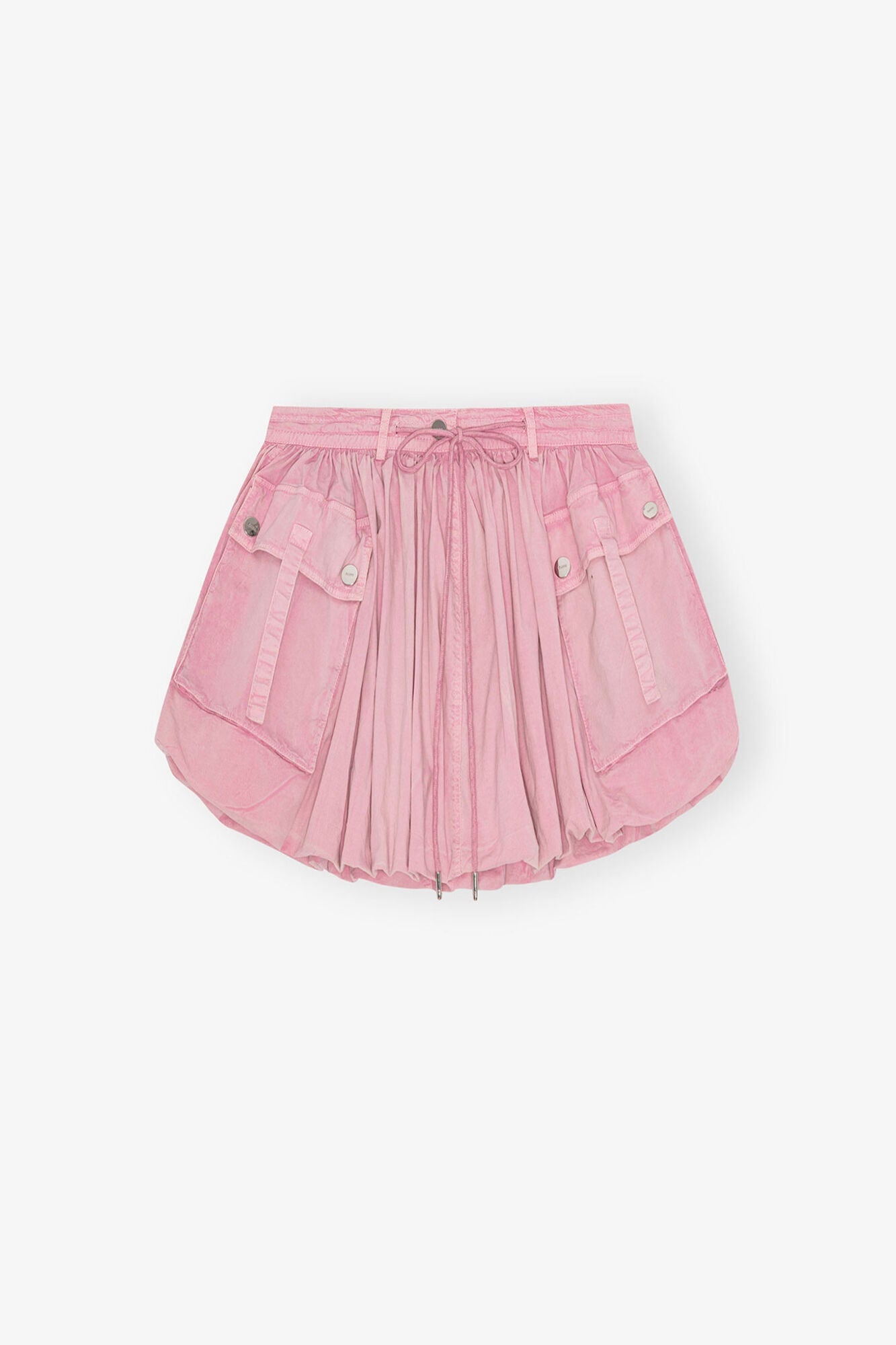 Pink Washed Mini Bubble Skirt | Bleached Mauve
