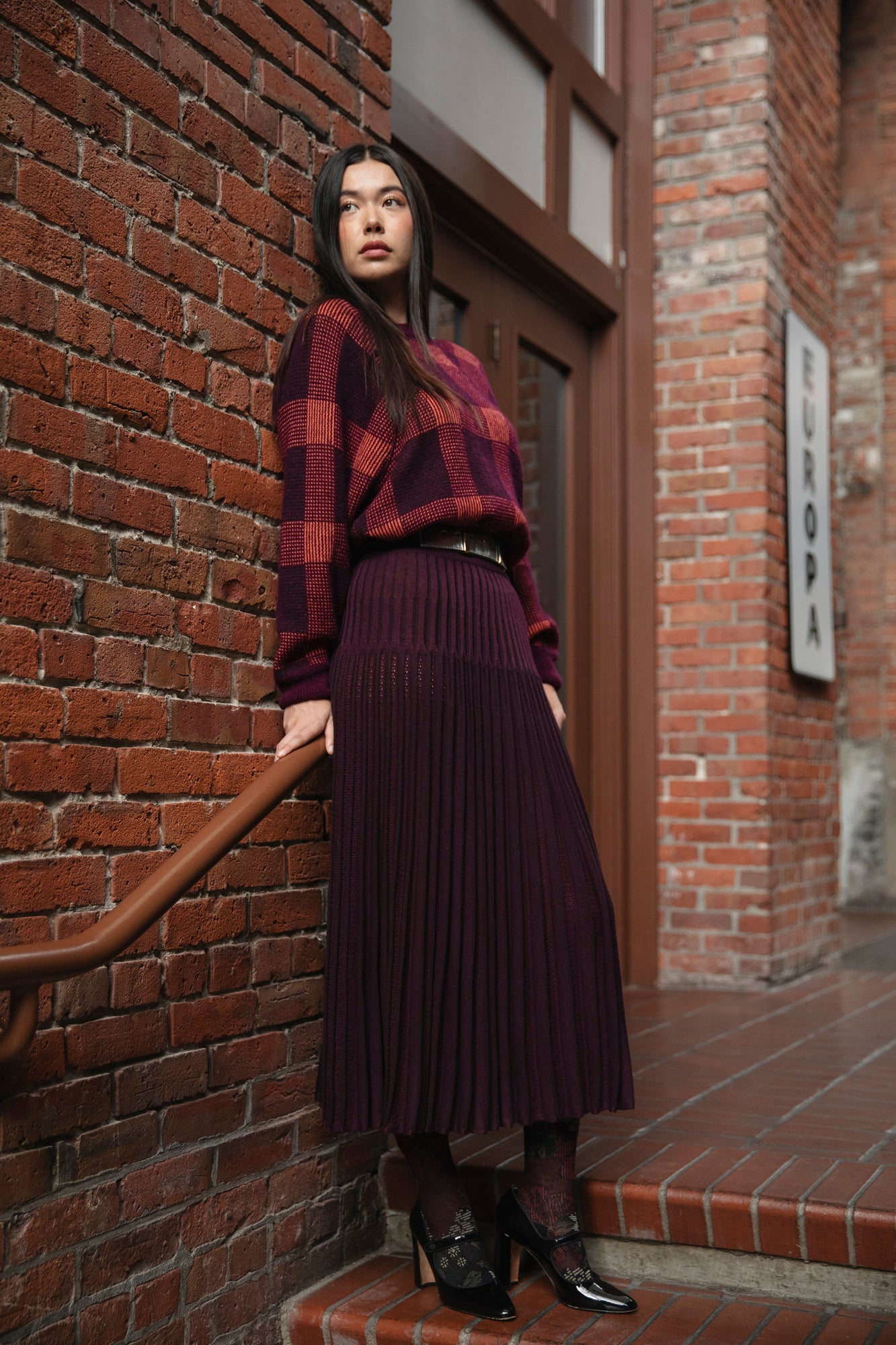 Soleil Skirt | Aubergine