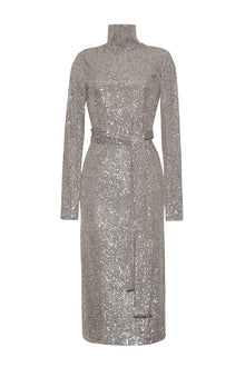 Piper Dress | Silver Sequins