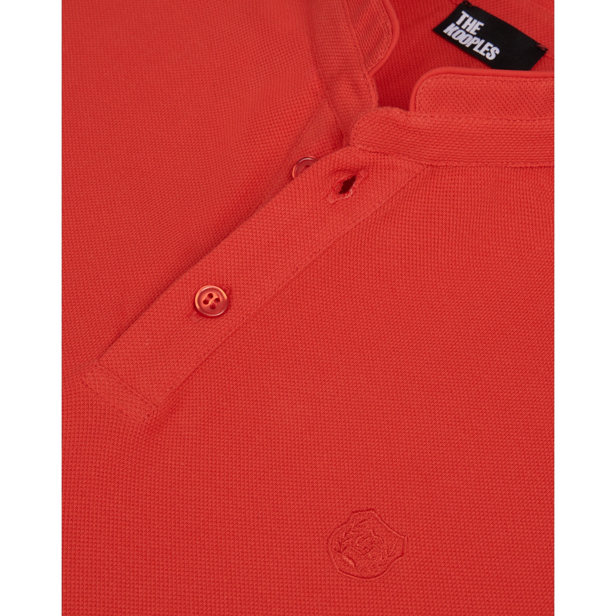 Pique Cotton Polo T-Shirt | Men | Red