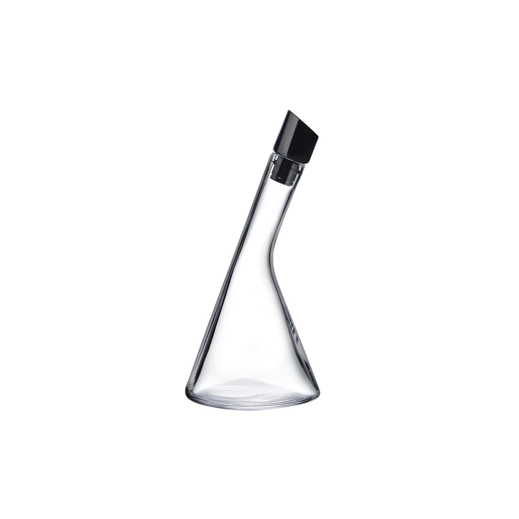 Tilt Oil And Vinegar Bottle | Clear Crystal
