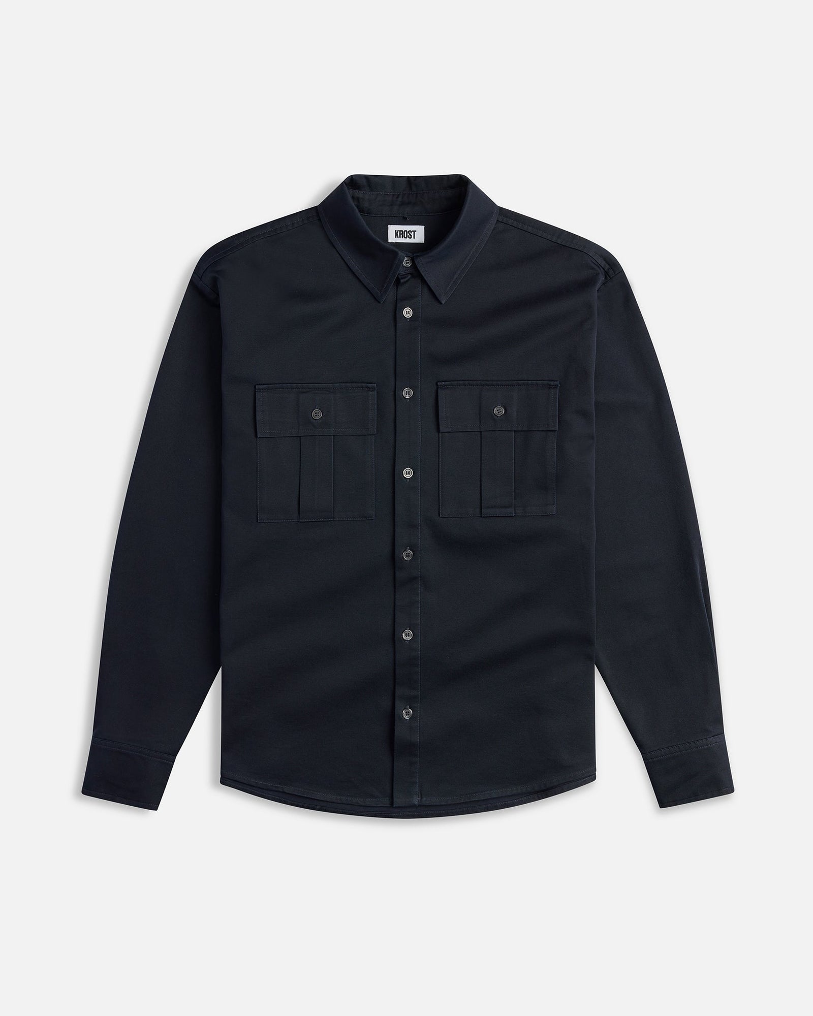 Pleated Pocket Shirt | Navy
