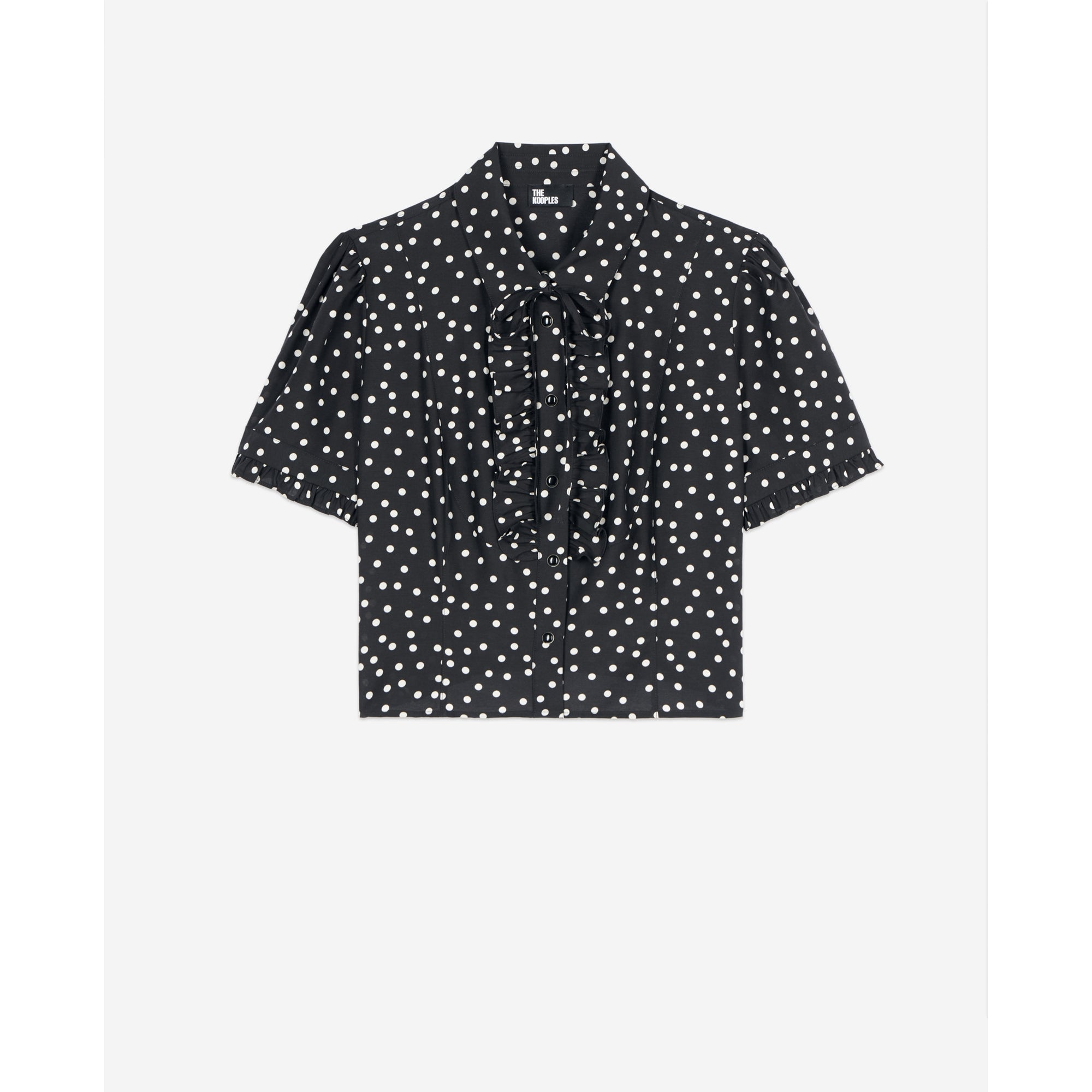 Polka Dot Shirt | Women | Black x White